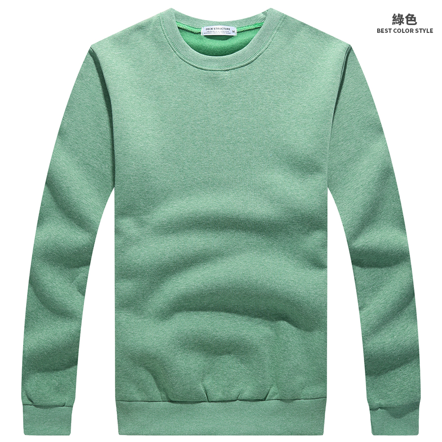 簡約中性款刷棉素色大學T