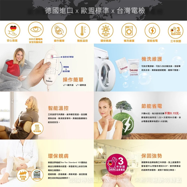 德國博依 床墊型電毯 單人長效型(TS23 ) 150公分 X 80公分,CS0236,德國博依床墊型電毯單人長效型(TS23)150公分X80公分,全館商品,生活用品,COSTCO限定
