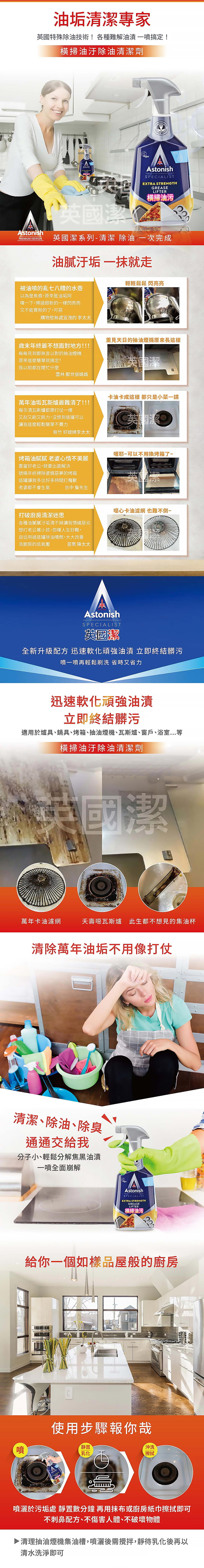 英國潔ASTONISH 橫掃油汙除油清潔劑 750毫升 單入,CS0259,英國潔ASTONISH橫掃油汙除油清潔劑750毫升單入,全館商品,生活用品,新品上市