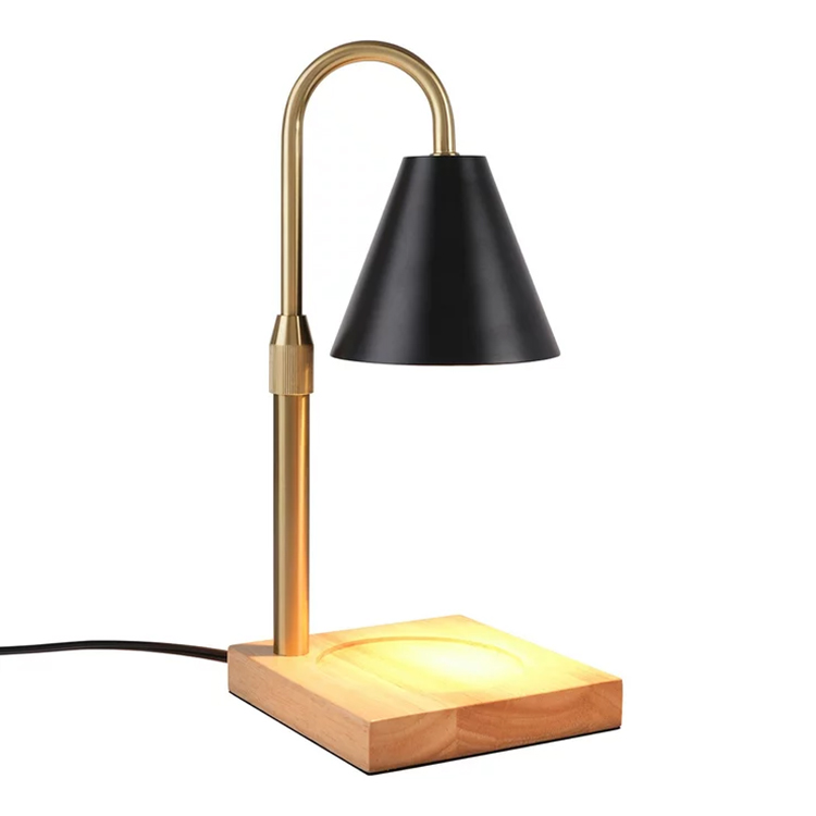 Mikasa 質感金屬木底融蠟燈