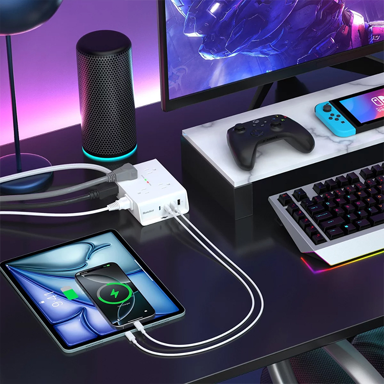 Huntkey 四面插孔延長線 含USB-A X 2 + USB-C X 2,CS0262,Huntkey四面插孔延長線含USB-AX2+USB-CX2,品牌分類,新品上市,COSTCO限定