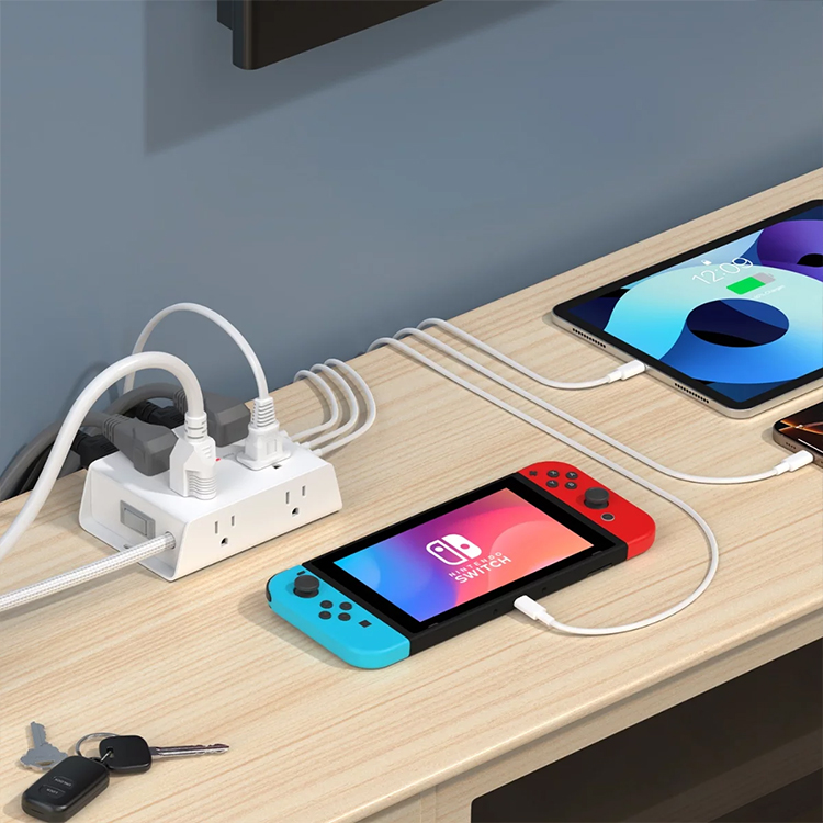 Huntkey 四面插孔延長線 含USB-A X 2 + USB-C X 2,CS0262,Huntkey四面插孔延長線含USB-AX2+USB-CX2,品牌分類,新品上市,COSTCO限定