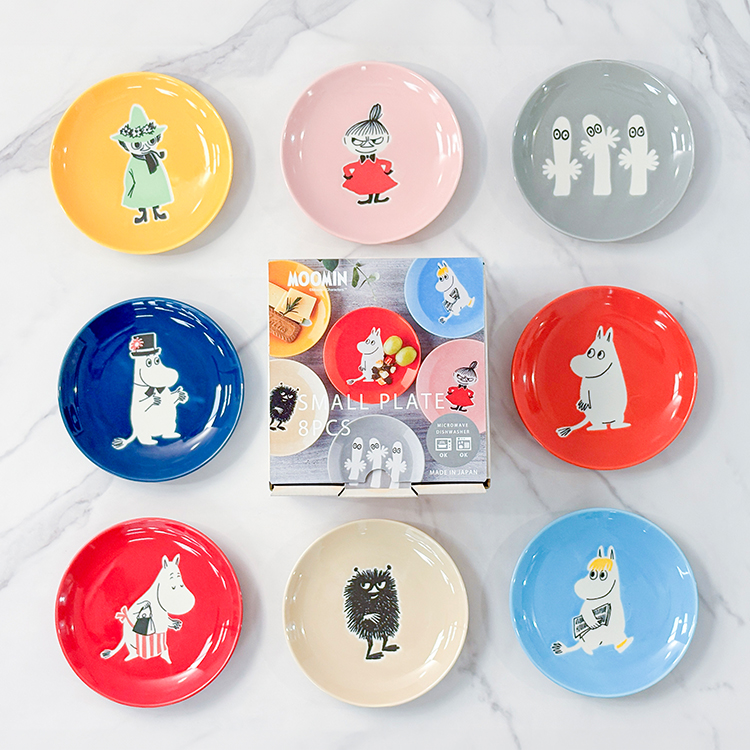 嚕嚕米Moomin日本製圓形小餐盤 8件組,CS0276,嚕嚕米Moomin日本製圓形小餐盤8件組,生活用品,新品上市,COSTCO限定