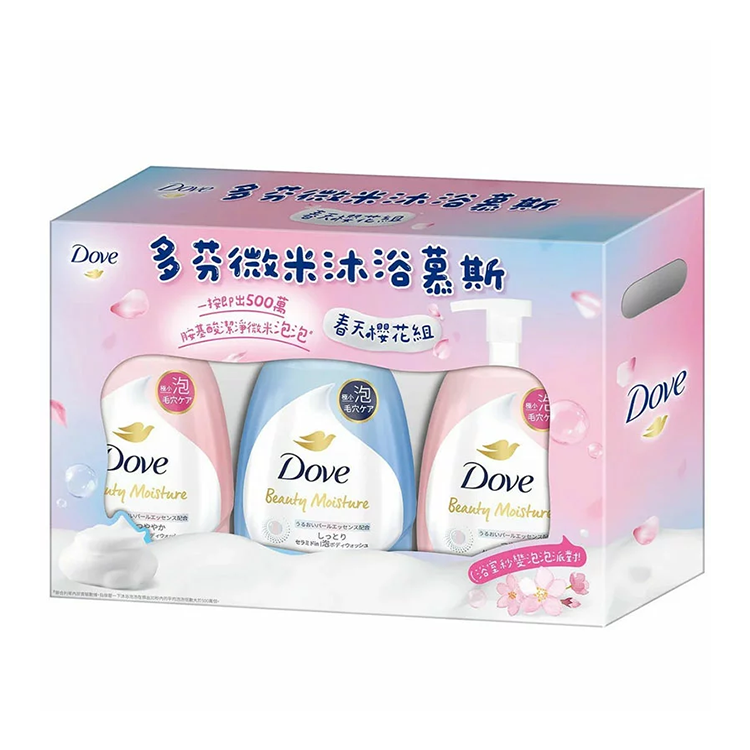 多芬 微米沐浴慕斯 春天櫻花組 540公克 X 3入