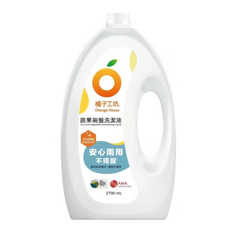 橘子工坊 蔬果碗盤洗潔液 2.7公升
