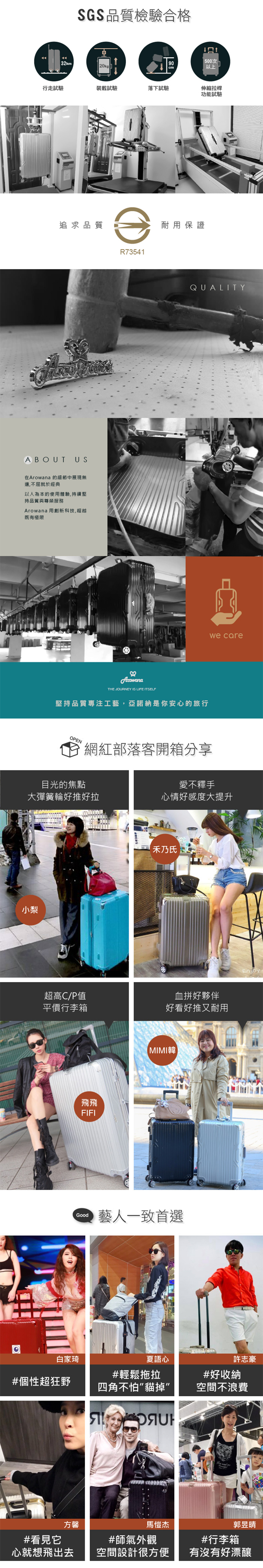 【Arowana 亞諾納】復古美學ABS防爆拉鍊行李箱(25/29吋)