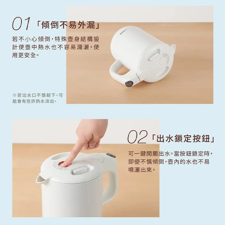 【虎牌TIGER】5 SAFE+電氣快煮壺1.0L (PCG-G10R),GF0892,【虎牌TIGER】5SAFE+電氣快煮壺1.0L(PCG-G10R),全館商品,生活用品,品牌分類