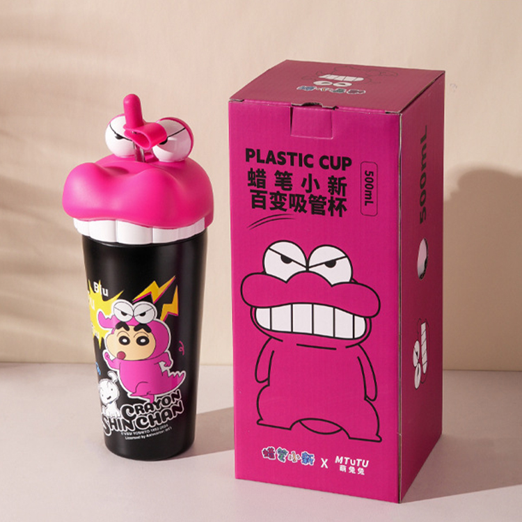 蠟筆小新造型大頭340隨手杯-500ML