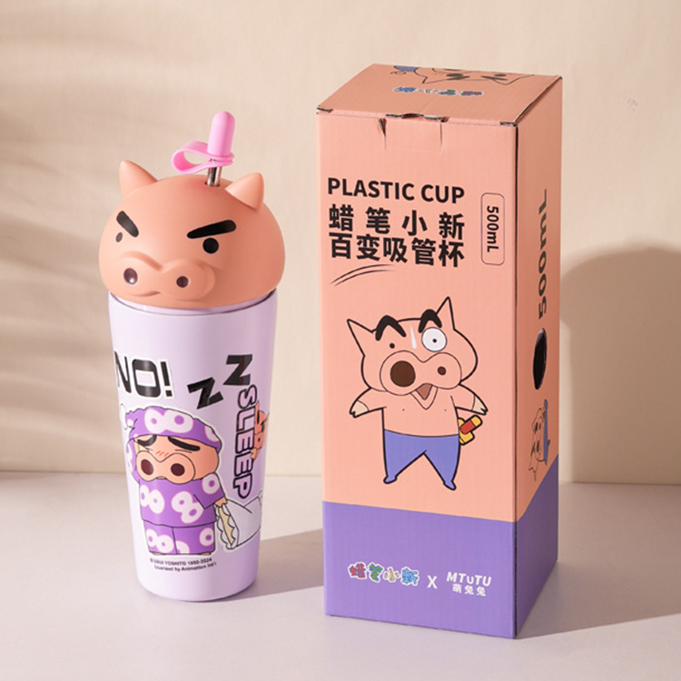 蠟筆小新造型大頭340隨手杯-500ML