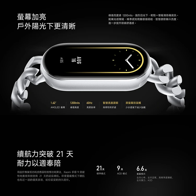 【小米】Xiaomi 小米手環 9,GF0993,【小米】Xiaomi小米手環9,全館商品,品牌分類,3C品牌
