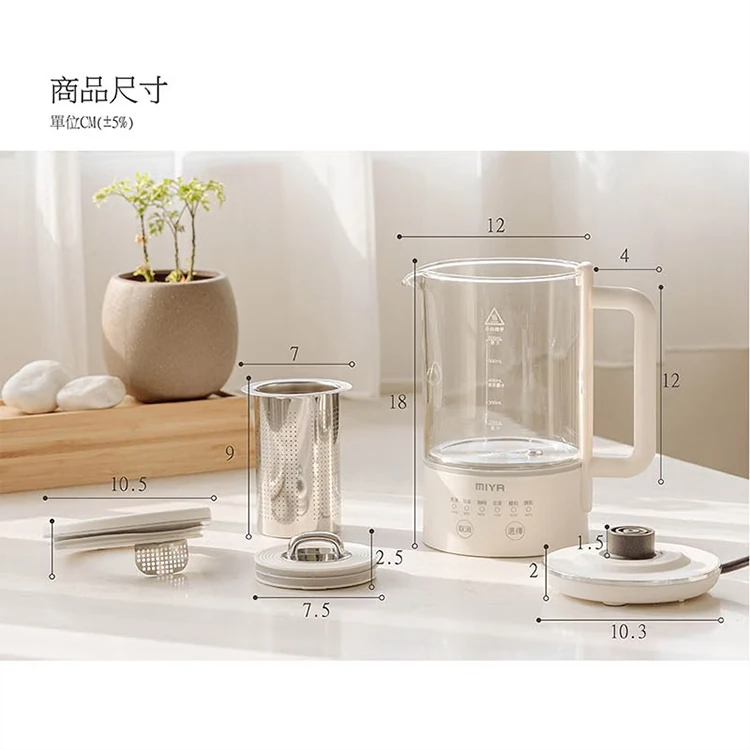 【JWAY直覺】MIYA 溫控美顏玻璃養生壺/快煮壺(MY-KT221&222),GF1014,【JWAY直覺】MIYA溫控美顏玻璃養生壺/快煮壺(MY-KT221&222),全館商品,品牌分類,質感家電