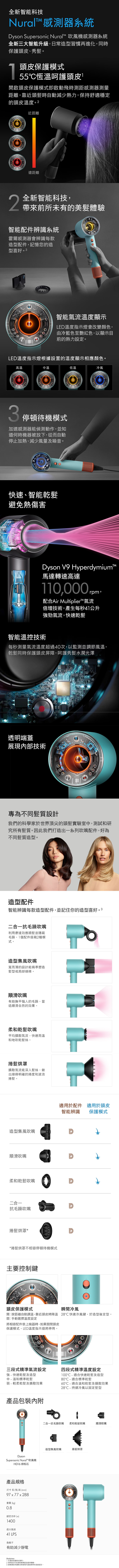 【Dyson 戴森】Supersonic Nural 吹風機( HD16)