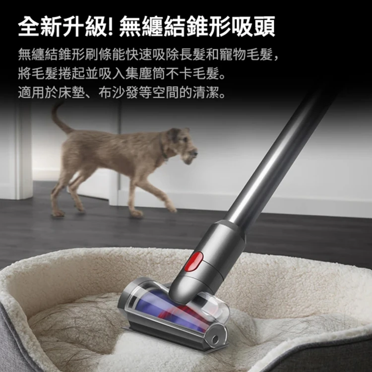 Dyson 戴森】V12 Detect Slim Fluffy SV46 智慧光學偵測洗地吸塵器| 熊