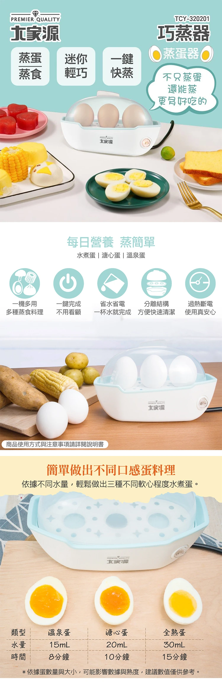 【大家源】巧蒸器 / 蒸蛋器(TCY-320201),GF1169,【大家源】巧蒸器/蒸蛋器(TCY-320201),全館商品,品牌分類,質感家電
