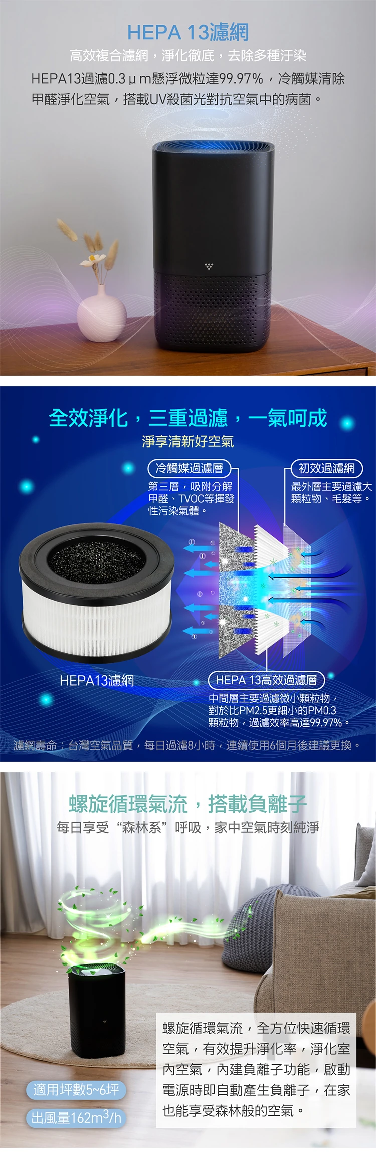 【大家源】AIR plan 空氣清淨機 UV(TAP-162B),GF1172,【大家源】AIRplan空氣清淨機UV(TAP-162B),全館商品,品牌分類,質感家電