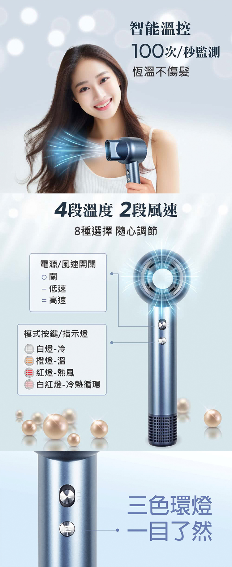 【大同】負離子高速吹風機(THD-M1324 )