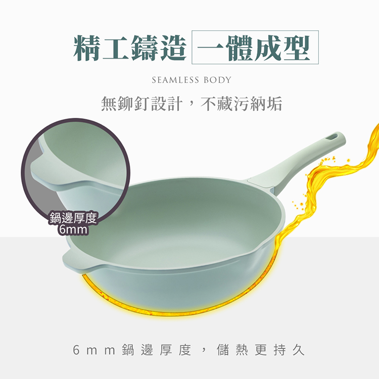 【鍋寶】Minttu系列不沾鑄造平煎鍋28cm-附蓋(AI-44281),GF1294,【鍋寶】Minttu系列不沾鑄造平煎鍋28cm-附蓋(AI-44281),生活用品,品牌分類,餐廚用品