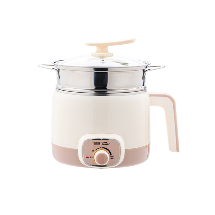 【鍋寶】316多功能防燙美食鍋1.7L-奶茶(附蒸籠)(BF-9311-9313)