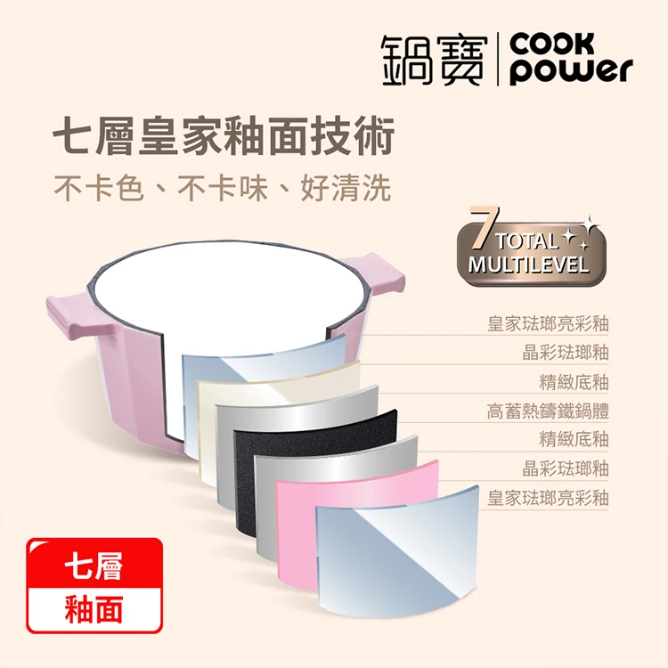 【鍋寶】璀璨鑽石琺瑯鑄鐵鍋22cm(CI-3022),GF1364,【鍋寶】璀璨鑽石琺瑯鑄鐵鍋22cm(CI-3022),全館商品,生活用品,品牌分類