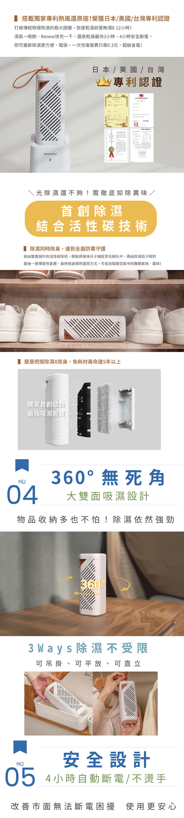 【山水】小植淨除濕器1入 -不含還原座-(GRA360)