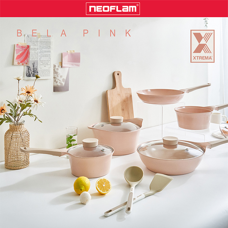 【韓國NEOFLAM 】BELA系列24cm雙耳湯鍋+玻璃蓋(CK-PT-T13S-MT),GF1385,【韓國NEOFLAM】BELA系列24cm雙耳湯鍋+玻璃蓋(CK-PT-T13S-MT),全館商品,生活用品,品牌分類