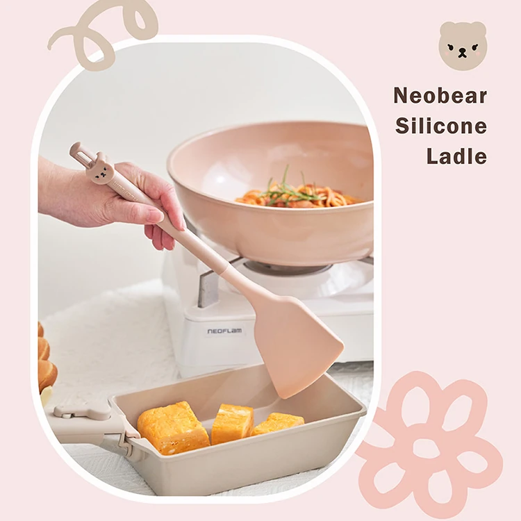 【韓國NEOFLAM 】矽膠鍋鏟33公分-NeoBear妞妞熊(EP-T002-BR),GF1402,【韓國NEOFLAM】矽膠鍋鏟33公分-NeoBear妞妞熊(EP-T002-BR),全館商品,生活用品,品牌分類