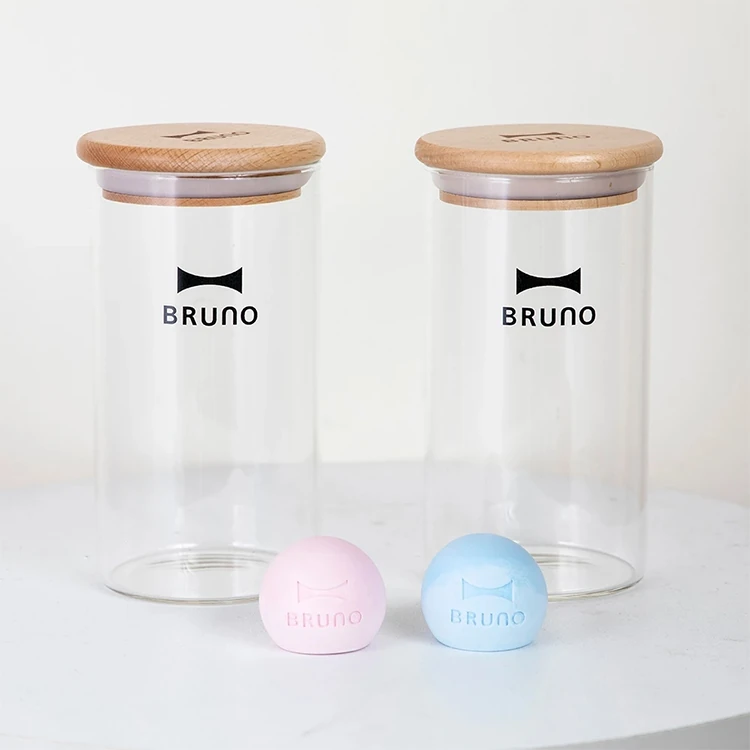 【日本BRUNO】玻璃珪藻土儲物罐 單入600ML (內附珪藻土不挑色）,GF1455,【日本BRUNO】玻璃珪藻土儲物罐單入600ML(內附珪藻土不挑色）,全館商品,生活用品,品牌分類