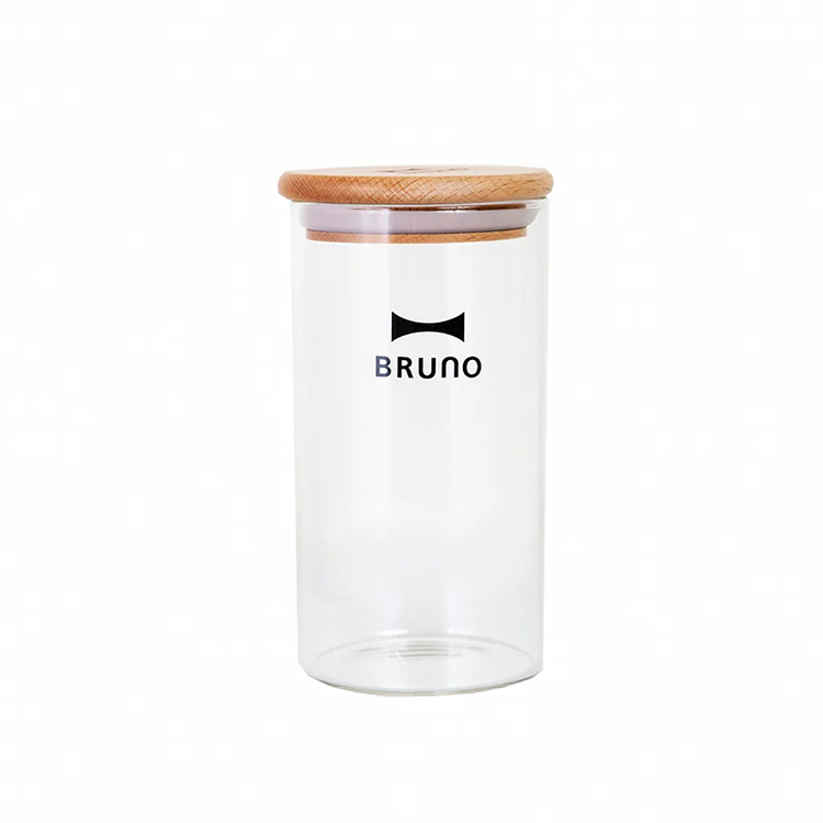 【日本BRUNO】玻璃珪藻土儲物罐 單入600ML (內附珪藻土不挑色）