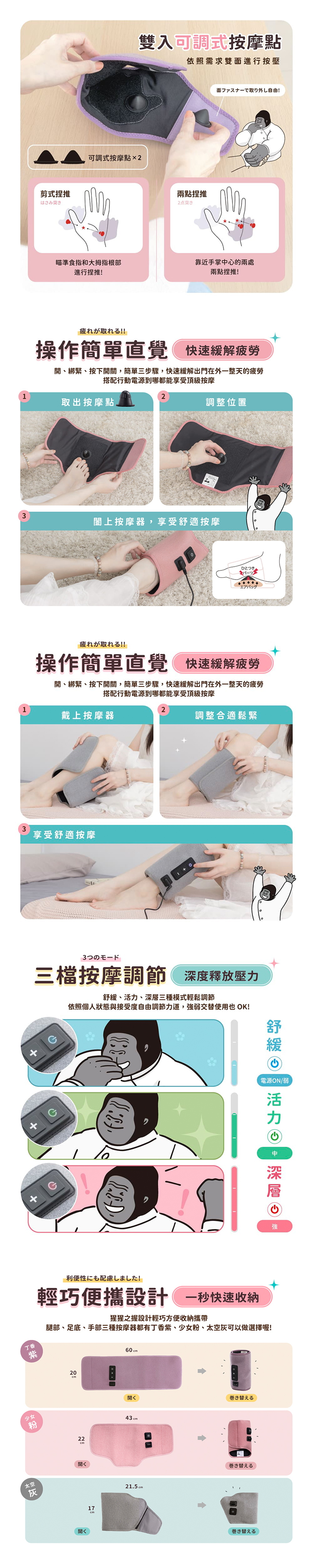 【日本DOSHISHA 】猩猩之握按摩器 (GRA/GRF-2401)