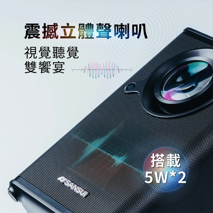 【SANSUI山水】AI語音智慧高清微型投影機(SPJ-M6),GF1476,【SANSUI山水】AI語音智慧高清微型投影機(SPJ-M6),全館商品,品牌分類,質感家電