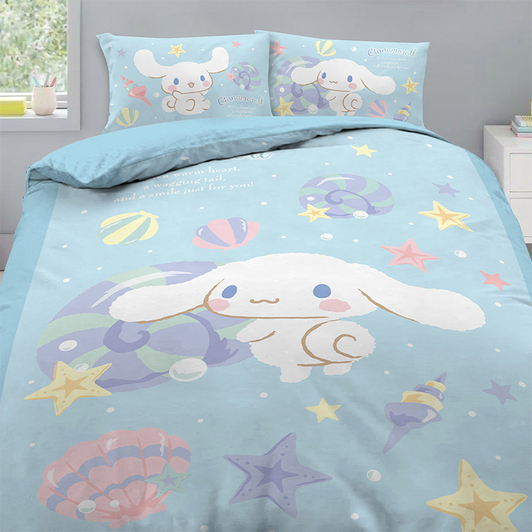 【戀家小舖】大耳狗 雙人床包含二件枕套-捲捲貝殼灣(05030212),GF1672,【戀家小舖】大耳狗雙人床包含二件枕套-捲捲貝殼灣(05030212),全館商品,生活用品,寢具用品