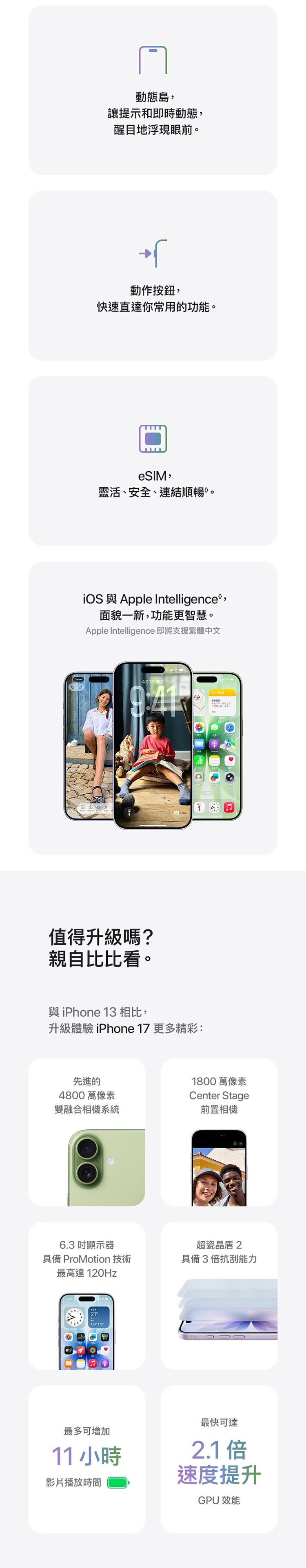 【Apple】iPhone 17 (256G/6.3吋)