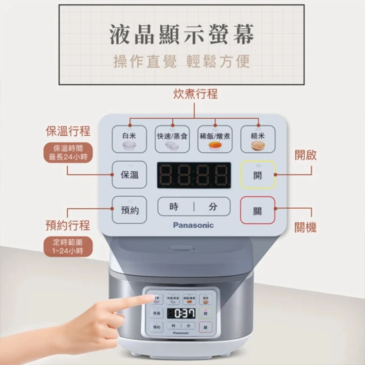 【Panasonic】微電腦電子鍋(SR-D15HA2),GF2002,【Panasonic】微電腦電子鍋(SR-D15HA2),全館商品,品牌分類,質感家電
