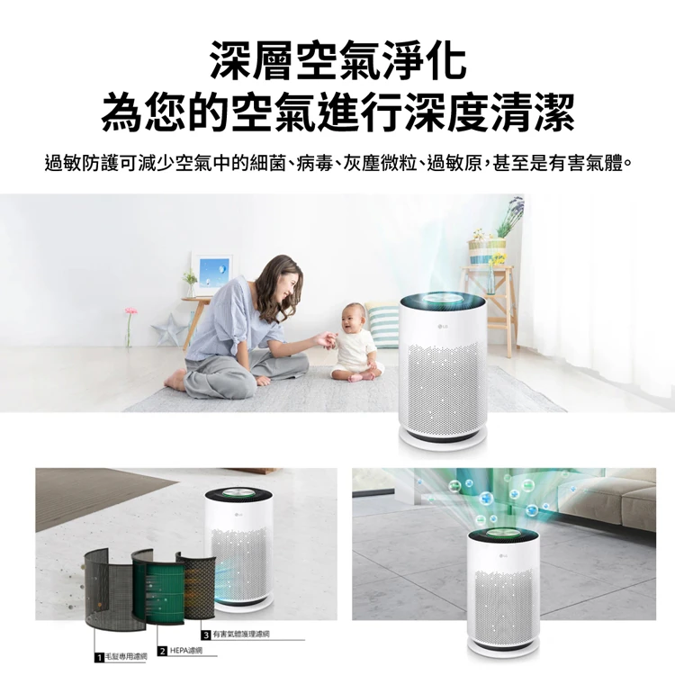 【LG】PuriCare 空氣清淨機 (AS601HWG0),GF2005,【LG】PuriCare空氣清淨機(AS601HWG0),全館商品,品牌分類,質感家電