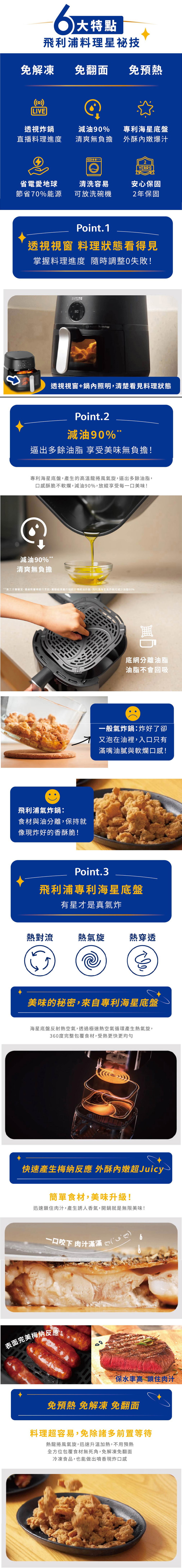 【Philips 飛利浦】星樂視氣炸鍋 4.2L (NA221)