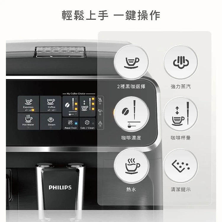 【Philips 飛利浦】全自動義式咖啡機 (EP2220),GF2016,【Philips飛利浦】全自動義式咖啡機(EP2220),全館商品,品牌分類,質感家電