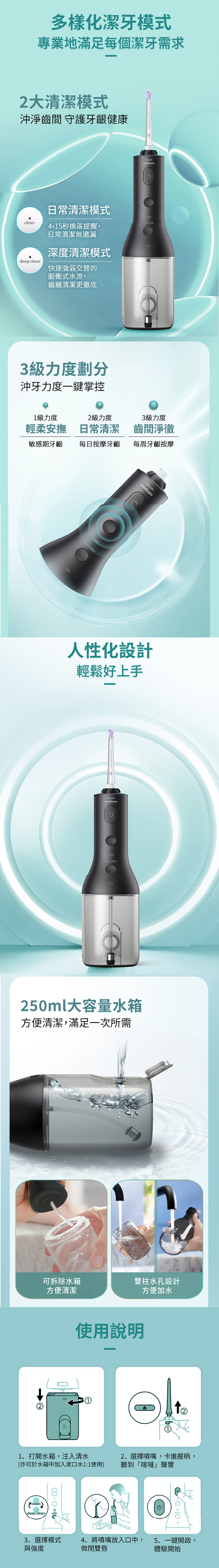 【Philips 飛利浦】SonicareX 電動沖牙機 (HX3826/33)
