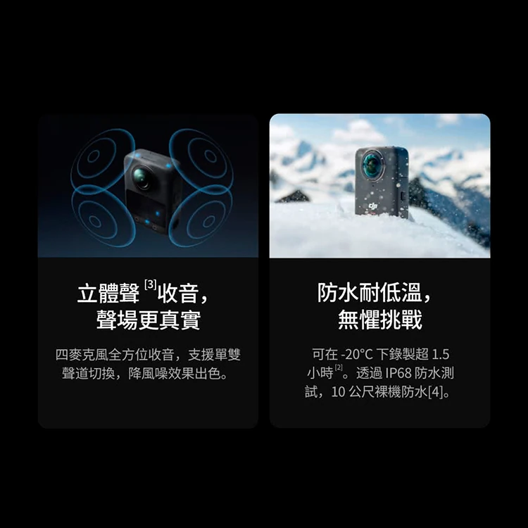 【DJI】Osmo 360 全景相機 (1吋 CMOS) 標準套裝,GF2025,【DJI】Osmo360全景相機(1吋CMOS)標準套裝,全館商品,品牌分類,3C品牌