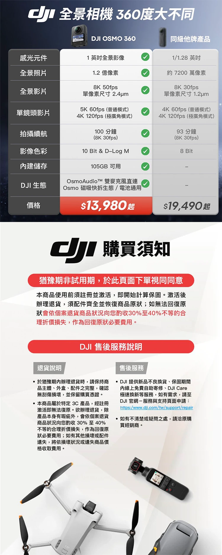 【DJI】Osmo 360 全景相機 (1吋 CMOS) 標準套裝,GF2025,【DJI】Osmo360全景相機(1吋CMOS)標準套裝,全館商品,品牌分類,3C品牌