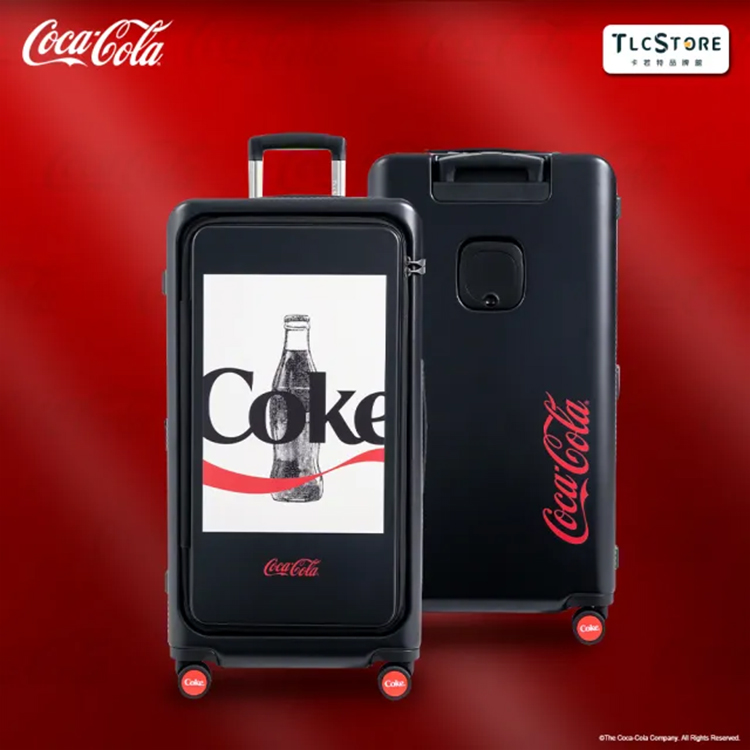 【TLCSTORE】可口可樂 28吋 雙開上掀行李箱