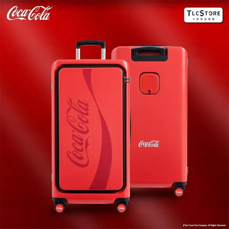 【TLCSTORE】可口可樂 28吋 雙開上掀行李箱