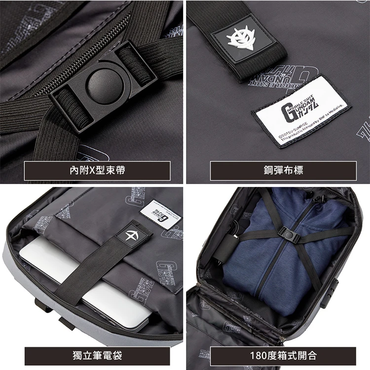 【TLCSTORE】機動戰士鋼彈 硬殼後背包 (附行李箱拉桿帶),GF2031,【TLCSTORE】機動戰士鋼彈硬殼後背包(附行李箱拉桿帶),全館商品,生活用品,旅行用品