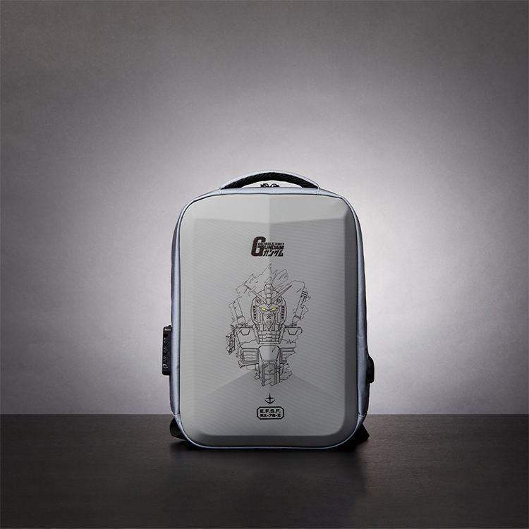 【TLCSTORE】機動戰士鋼彈 硬殼後背包 (附行李箱拉桿帶)