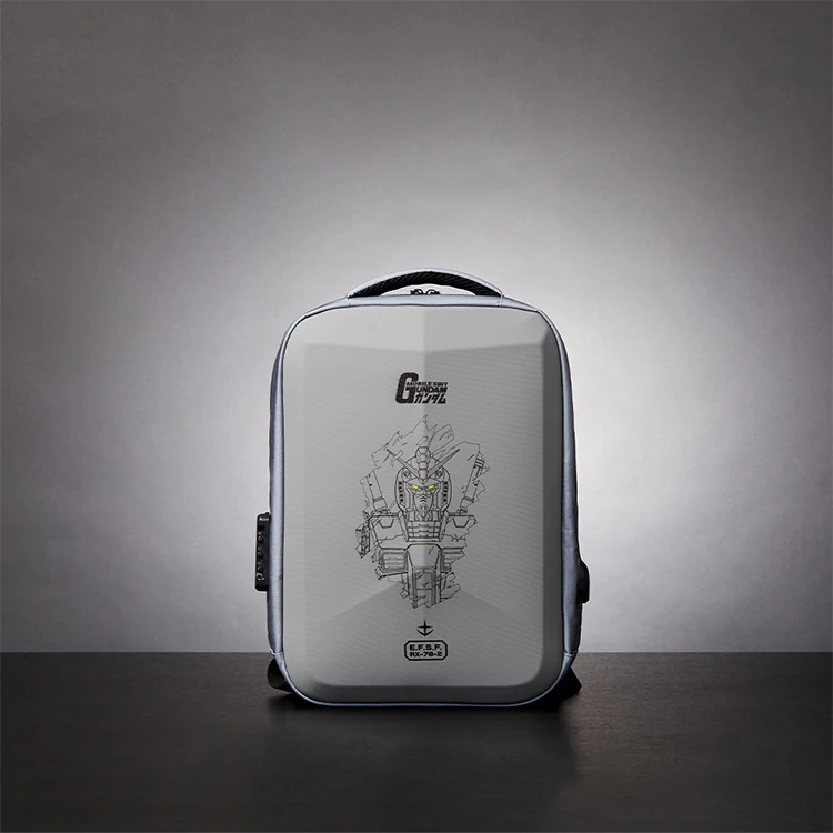 【TLCSTORE】機動戰士鋼彈 硬殼後背包 (附行李箱拉桿帶)