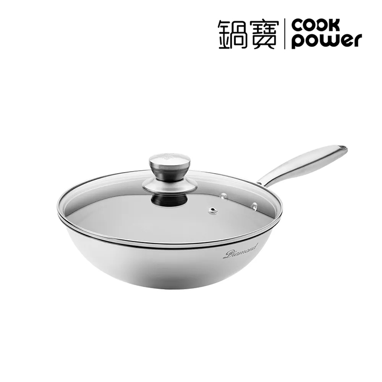 【鍋寶】Diamond系列鋼鑽不沾深炒鍋26cm-含蓋(SS-7926)