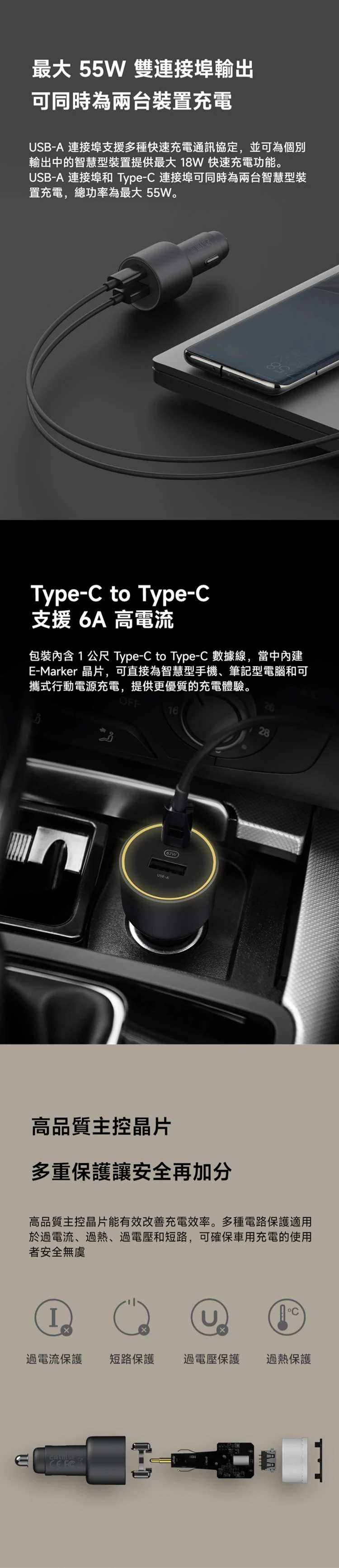 【小米】Xiaomi 車用充電器 1A1C 快充版 (67W),GF2102,【小米】Xiaomi車用充電器1A1C快充版(67W),全館商品,品牌分類,質感家電