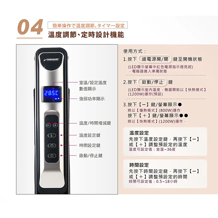 【山崎家電】防潑水電膜式遠紅外線電暖器(SK-9530HTR),GF2120,【山崎家電】防潑水電膜式遠紅外線電暖器(SK-9530HTR),全館商品,品牌分類,新品上市