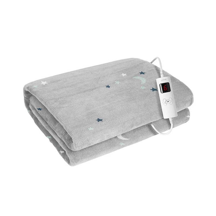 【KINYO】雙人印花溫控電熱毯(法蘭絨) (EB-229)