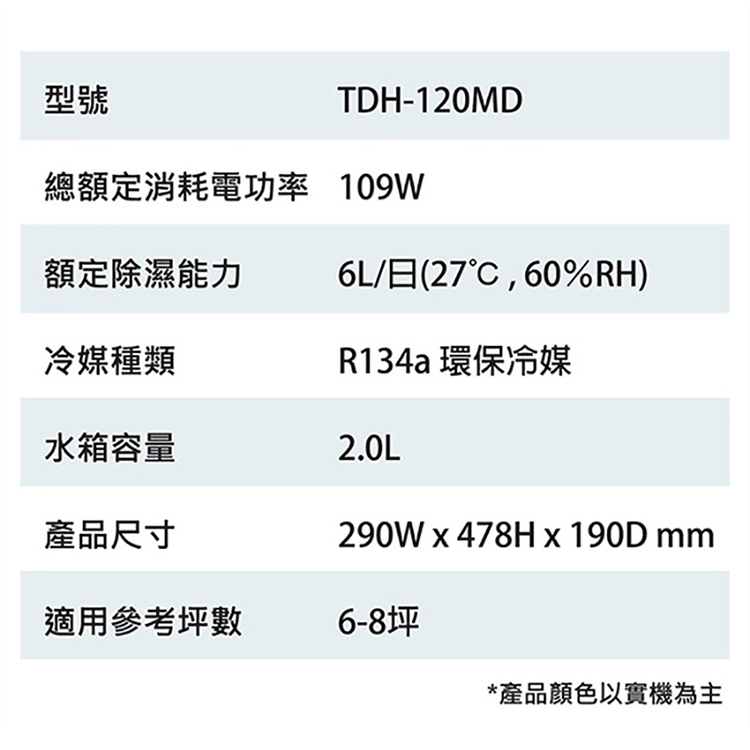 【大同】6公升除濕機一級能效(TDH-120MD),GF2138,【大同】6公升除濕機一級能效(TDH-120MD),全館商品,品牌分類,新品上市