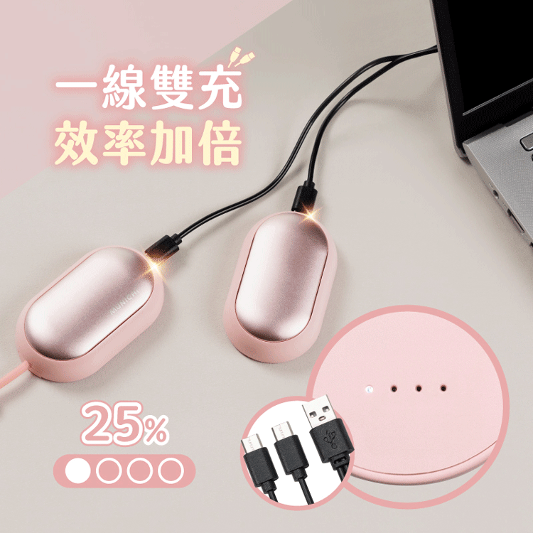 ★敬請期待。即將開搶★【MUNICHI沐尼黑】小暖伴磁吸式USB加熱暖手寶 MR.bestie